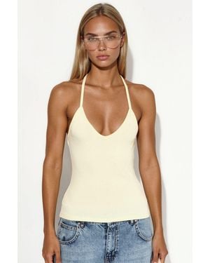 Busem Slim Fit Halterneck Jersey Blouse - Multicolour