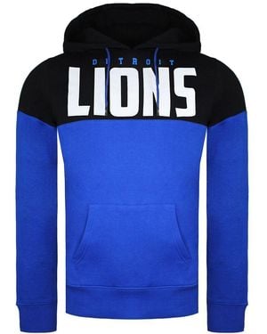 Fanatics Nfl Detroit Lions Pannelled Hoodie - Blue