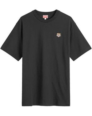 KENZO Lucky Tiger Embroidered Crest T-Shirt - Black