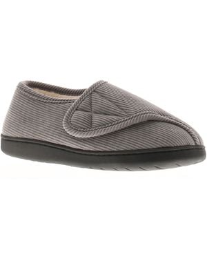 Dr Keller Slipper Boots Valerie Touch Fastening Textile - Grey