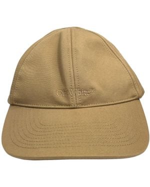 Off-White c/o Virgil Abloh Monotone Logo Baseball Cap Cotton - Natural