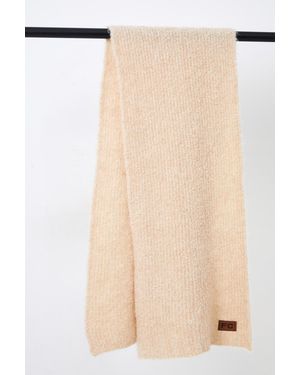 French Connection Boucle Scarf - Natural