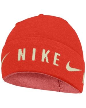 Nike U Knitted Dri-Fit Cuffed Beanie - Red