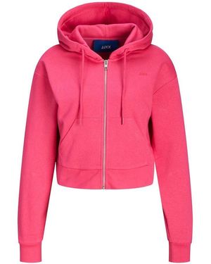 JJXX Zip Hood Noos Sweat Jacket - Red