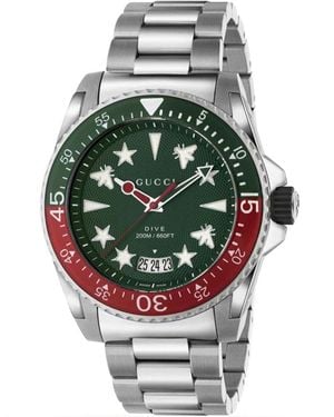 Gucci Ya136222 Duik Herenhorloge 45Mm - Metallic