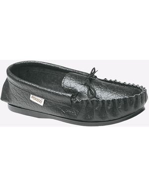 Mokkers Gordon Moccasin Slippers - Black