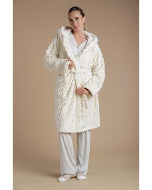 Tokyo Laundry Honeycomb Textured Dressing Gown - Natural