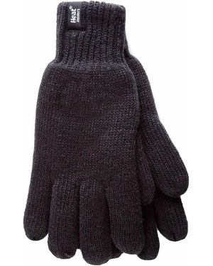 Heat Holders Fleece Lined Warm Gloves For Winter - Blue