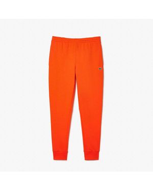 Lacoste Slim Fit Organic Cotton Joggers In Oranje