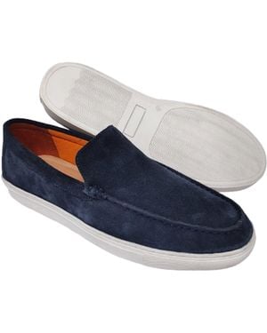 LB Comfort Harold Leather Shoes - Blue