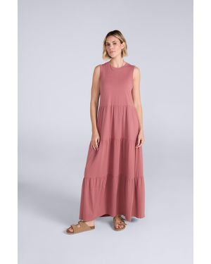 Mountain Warehouse Jersey Maxi Tiered Dress Soft Breathable 100% Cotton Sleeveless Outfit