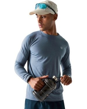 Dare 2b Agile Long-Sleeved T-Shirt (Mercury) - Blue