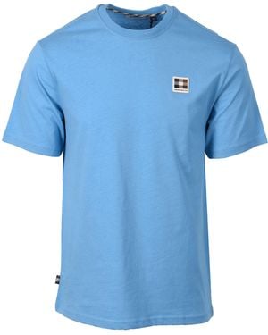 Aquascutum Club Check Badge T-Shirt Avio - Blue
