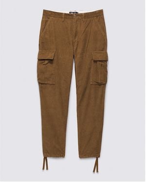 Vans Service Cargo Cord Loose Tapered Trousers - Brown