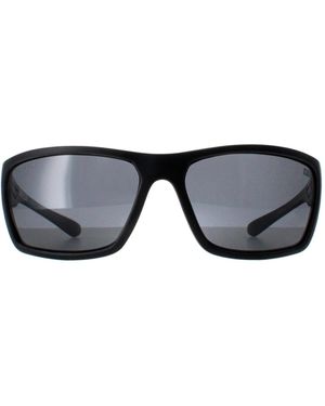 Caterpillar Wrap Matte Smoke Polarized Cts-Trim - Black