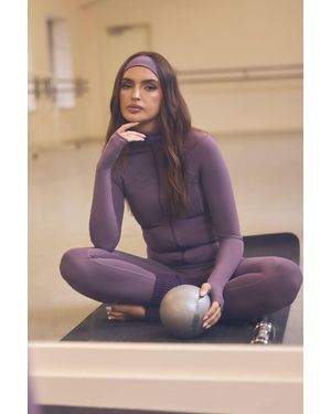 DSGN Studio Sculpt Zip Through Sports Jacket - Purple