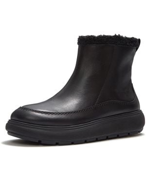 Fitflop Iq-Comff Leather All Boots - Black