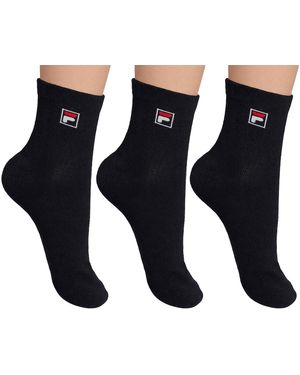 Fila Pack Of 3 Ankle Socks For And F9303 - Black