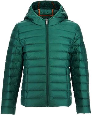 J.O.T.T Carla Down Quilted Hooded Jacket - Green