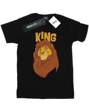 Disney The Lion King Mufasa T-Shirt Cotton - Black