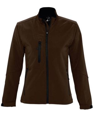 Sol's Ladies Roxy Soft Shell Jacket (Breathable, Windproof And Water Resistant) (Dark) - Brown