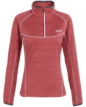 Regatta Ladies Yonder Ii Half Zip Fleece Top (Rumba) - Red