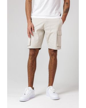 French Connection Cotton Cargo Shorts - Natural