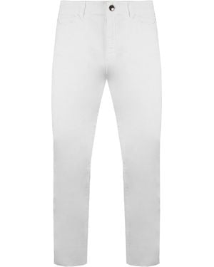 Armani Emporio J18 Slim Fit Hoge Taille Dames Jeans - Wit