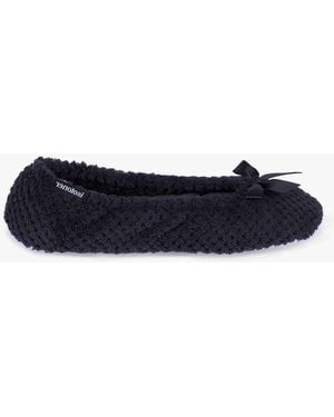 Totes Isotoner Popcorn Ballets Slippers - Blue