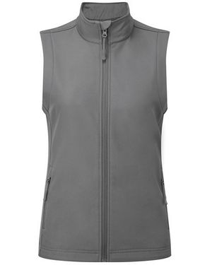 PREMIER Ladies Windchecker Recycled Printable Gilet (Dark) - Grey