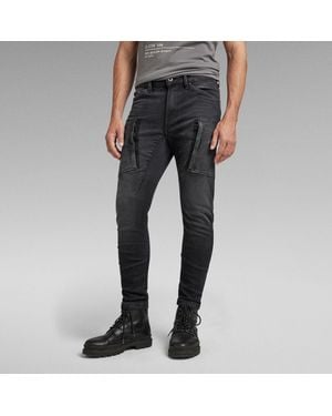 G-Star RAW G-Star Raw Premium Denim Cargo 3D Skinny Jeans - Black