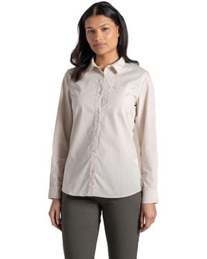 Craghoppers Ladies Kiwi Iii Long-Sleeved Shirt - Grey