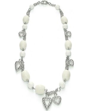Folli Follie 4N0F048W Ladies Necklace Sterling - White