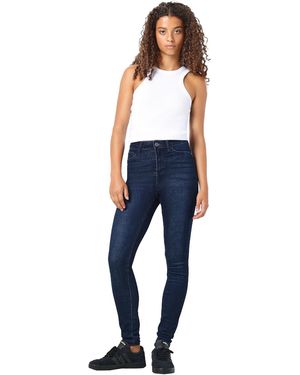 Noisy May Skinny Fit Jeans Dark Wash - Blue