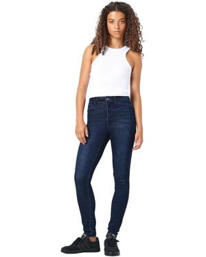 Noisy May Skinny Fit Jeans Dark Wash - Blue