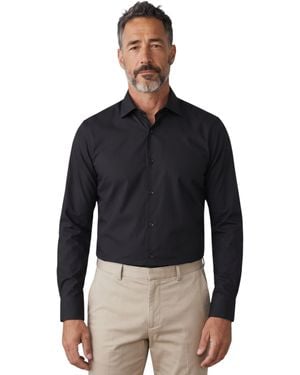 TruClothing Slim Fit Long Sleeve Formal Plain Dress Shirt - Blue