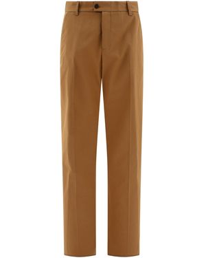 McQueen Aangepaste Broek Met Ruglogo - Bruin