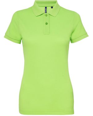 Asquith & Fox Performance Blend Poloshirt Met Korte Mouwen (neon Groen)