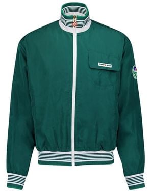 CASABLANCA Shell Suit Track Jacket Mf23-Jk-256-02 Jackets - Green