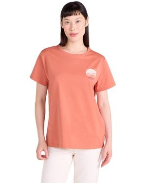Mountain Warehouse Bird Printed T-Shirt Cotton Loose Fit Breathable Top - Pink