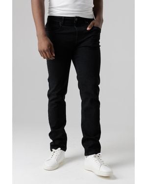 Tokyo Laundry Straight Fit Cotton Blend Jeans - Black