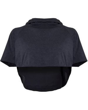 Musto Ladies Carmna Crop Hoodie - Blue