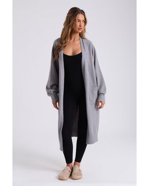 Urban Bliss Longline Patch Pocket Cardi - Grey