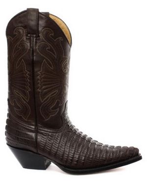 Grinders Leather Western Cowboy Boots – Carolina - Brown