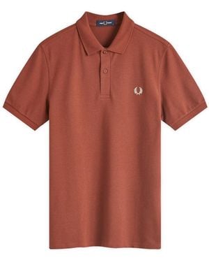 Fred Perry Classic Whisky Polo Shirt - Red