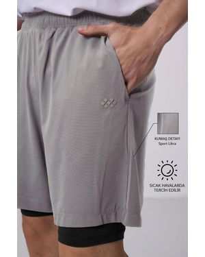 TOMMY LIFE Regular Fit Jersey Shorts - Grey