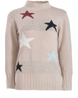 love knitwear Stars & Stripes Jumper - Natural