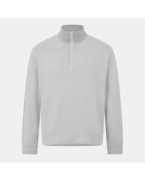 C.P. Company Polo Collar Sweatshirt - Grey