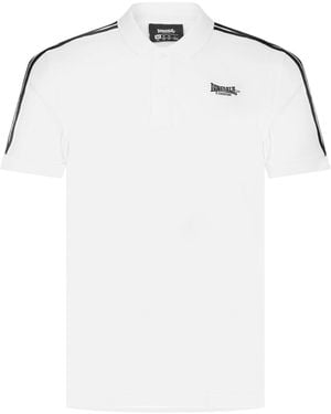 Lonsdale London Short Sleeve Polo Shirt - White
