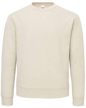 Fruit Of The Loom Adult Supercotton Sweatshirt (Desert) - White